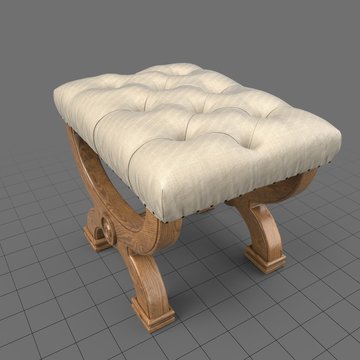 Decorative stool with cushion
