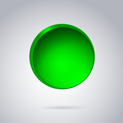Abstract Template Geometric Green Icon Circle