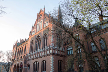 Building Gothic style. Riga, Latvia. Academy of Arts.