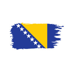 Bosnia and Herzegovina flag, vector illustration