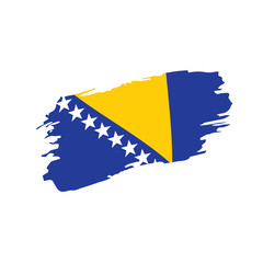 Bosnia and Herzegovina flag, vector illustration