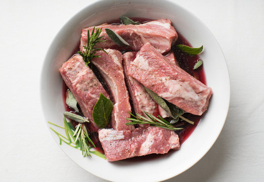 Raw ribs