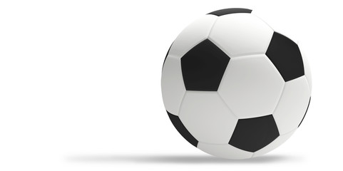 soccer football ball 3d rendering