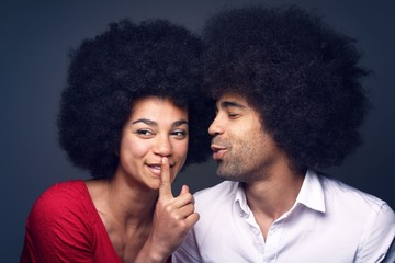 Afro love couple
