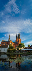 Naklejka premium Kirche in Uppsala Schweden Sommer