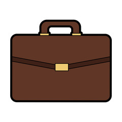 Business briefcase symbol vector illustration graphic design