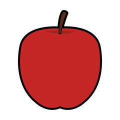 Apple fruit cartoon vector illustration graphic design