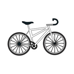 Bike vehicle cartoon vector illustration graphic design