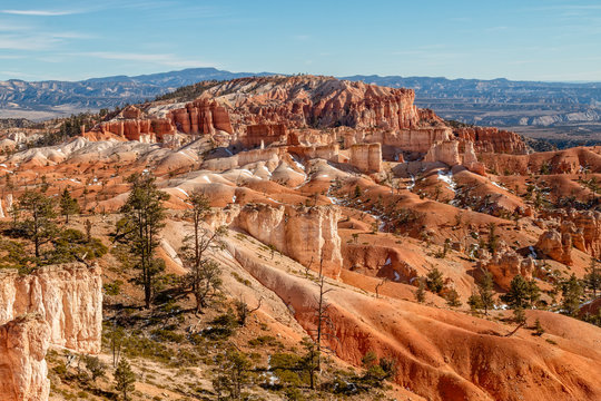 Winter Landscape in Bryce Canyon National Park Utah