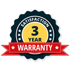 3 Year Warranty