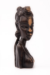 African traditional wooden figurine.