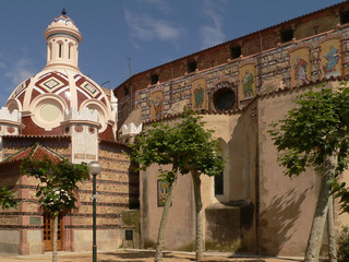 Naklejka premium A quaint temple in the spa town in Spain.