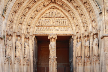 Architectural detail of the Cathedral Saint Andre de Bordeaux