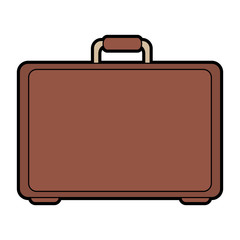 Travel suitcase symbol vector illustration graphic design