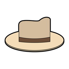 Summer fashion hat vector illustration graphic design