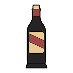 Wine bottle symbol vector illustration graphic design