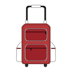 Travel luggage equipment vector illustration graphic design