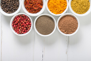 Various spices selection