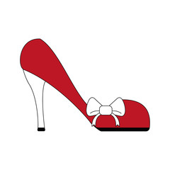 Fashion high heel vector illustration graphic design