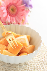 Frozen food, tropical fruit Mango