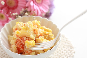 Japanese style corn and potato salad