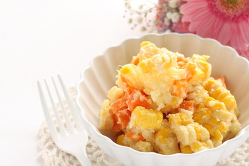Japanese style corn and potato salad