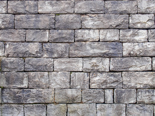 Real medieval gray brickwall masonry background