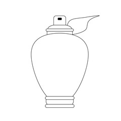 Womens Fragrance bottle vector illustration graphic design