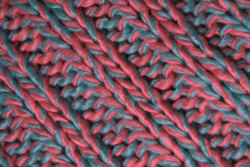 Knitted background. Knitted texture. Knitting pattern of wool. Knitting. Background.