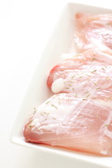 Freshness sword fish fillet for cooking image