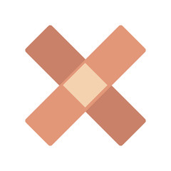 Medical bandage symbol vector illustration graphic design