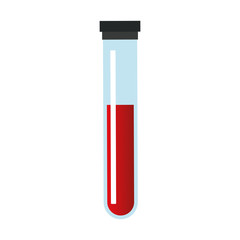 Blood test tube vector illustration graphic design