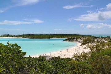 Overview on beautiful island Bahamas. Beautiful background