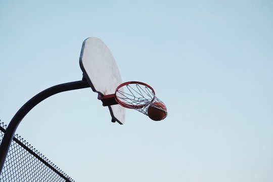 shooting hoops