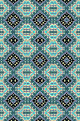 Seamless background pattern. Irregular decorative,  art tile pattern from uneven broken pieces,