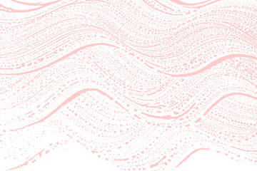 Natural soap texture. Alluring millenial pink foam trace background. Artistic worthy soap suds. Cleanliness, cleanness, purity concept. Vector illustration.