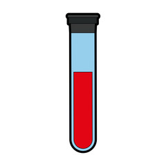 Blood test tube vector illustration graphic design
