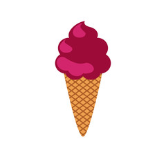Cherry flavor ice cream 