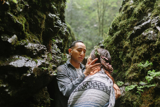 Couple Lovingly Looking at Each Other