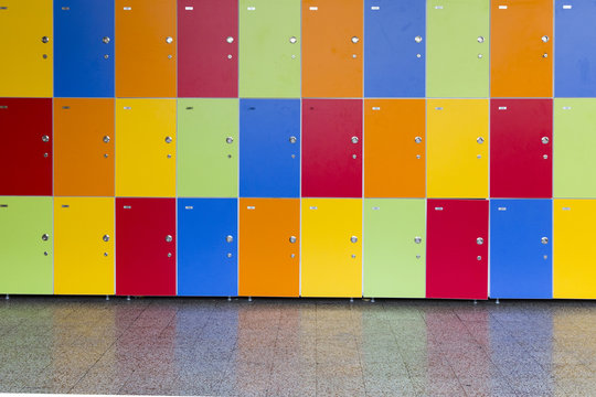 colorful school locker