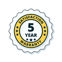 5 Year Warranty