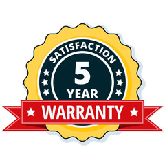 5 Year Warranty