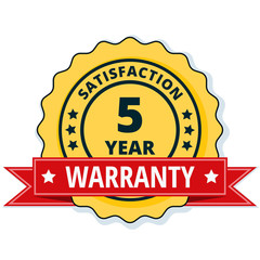 5 Year Warranty