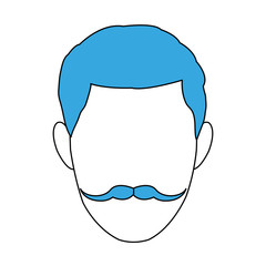 Fototapeta premium Hipster faceless cartoon vector illustration graphic design