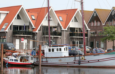 Work-houses in the harbor of Urk