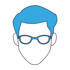 Fototapeta premium Man faceless cartoon vector illustration graphic design