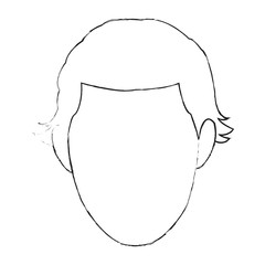 Man faceless cartoon vector illustration graphic design