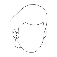 Man faceless cartoon vector illustration graphic design