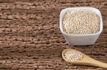 White organic quinoa seeds - Chenopodium quinoa