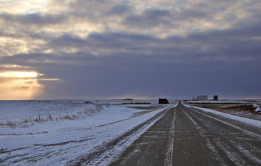 Prairie Landscape in Winter